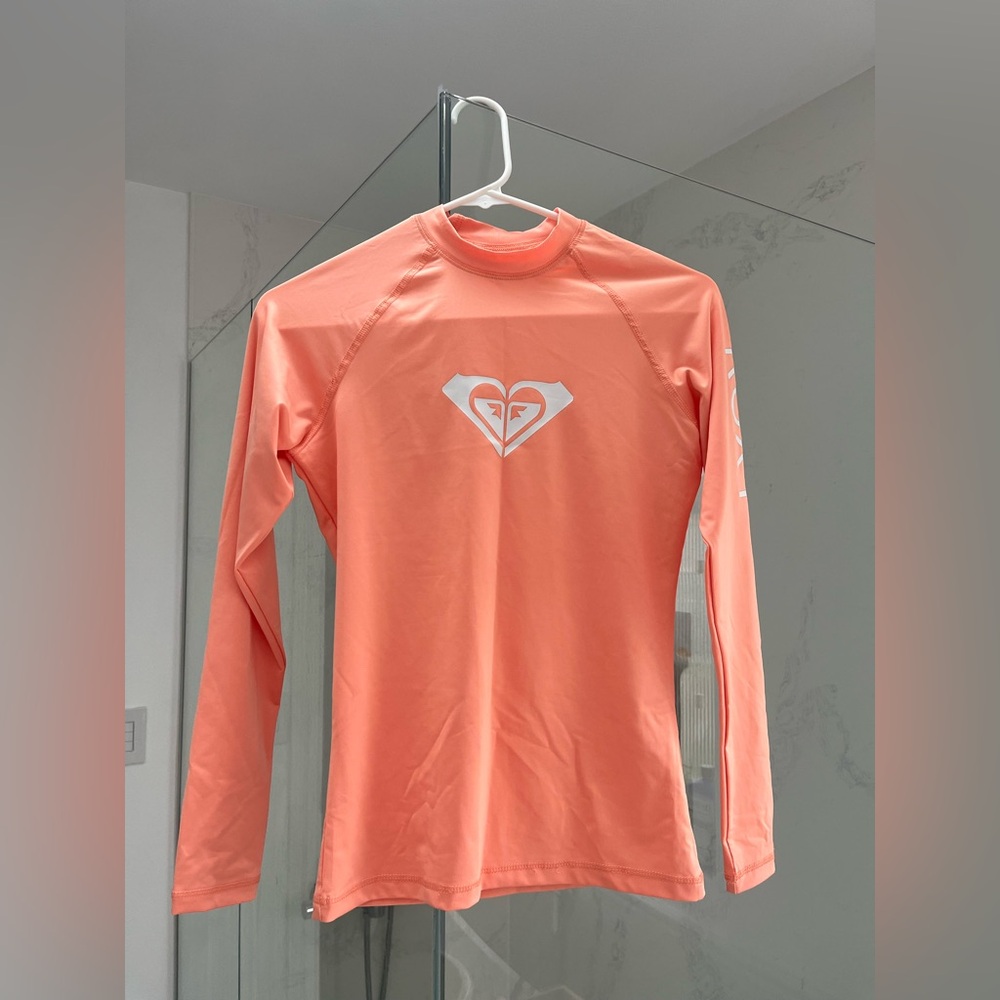 Roxy Peach Long Sleeve Rash Guard